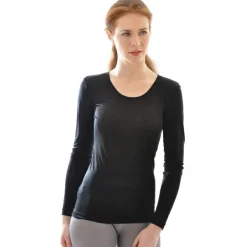 Wolle-Seide Shirts|Langarm^Alkena 55% Seide 45% Wolle LANGARM-SHIRT edel von