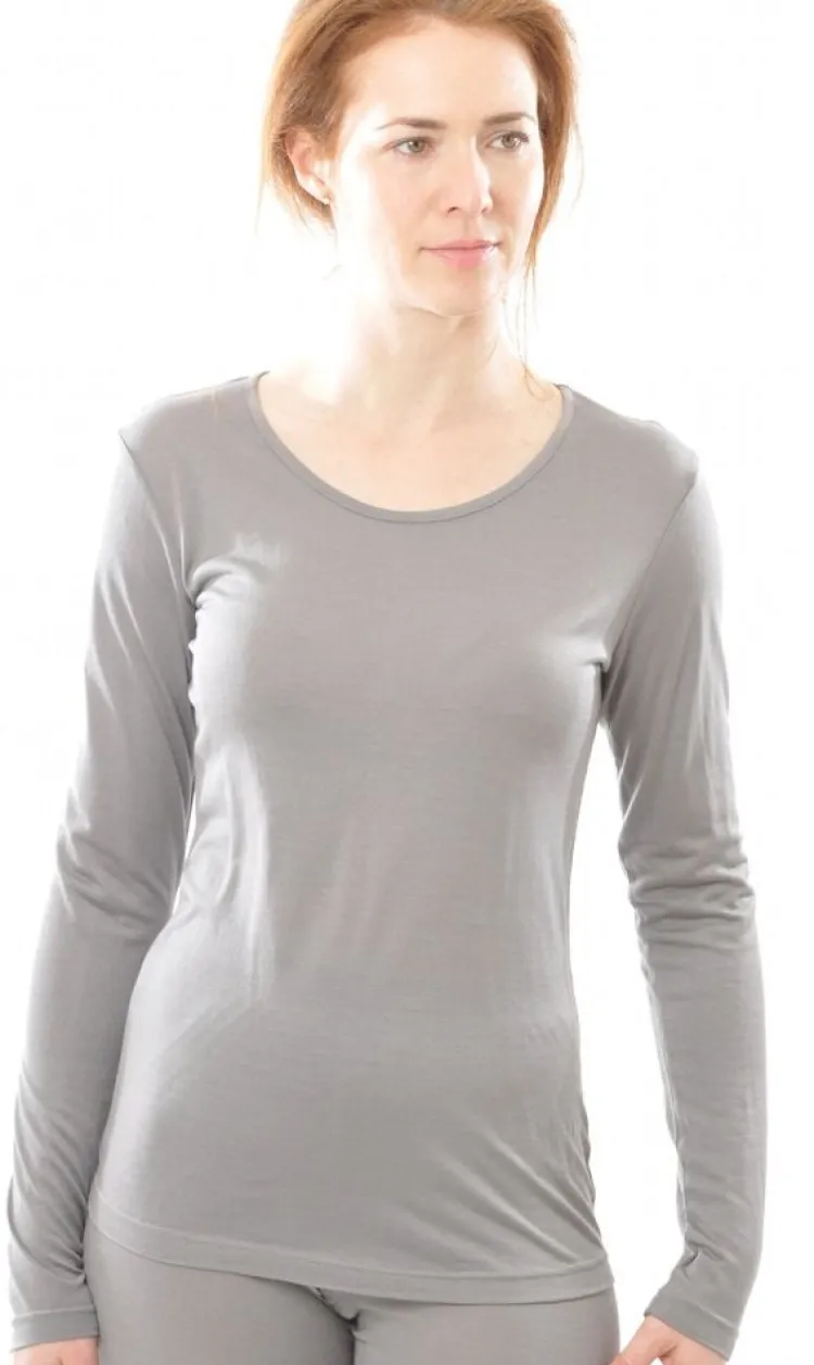 Wolle-Seide Shirts|Langarm^Alkena 55% Seide 45% Wolle LANGARM-SHIRT von