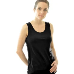 Wolle-Seide Tops|Camisole (Breite Träger)^Alkena 55% Seide 45% Wolle UNTERHEMD uni von