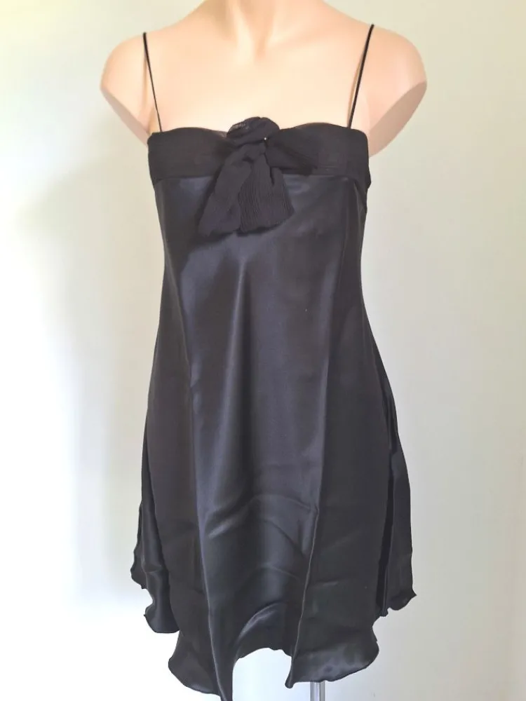 Seidennachthemd|Alle Negligés^Luna di Seta 100% Seide Baby-Doll SIENA von - nur noch in schwarz schwarz oder rubin-rot