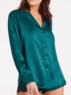 Bluse & Tunika|Mit Seidensatin^Aubade 100% Seide Bluse TOI MON AMOUR von