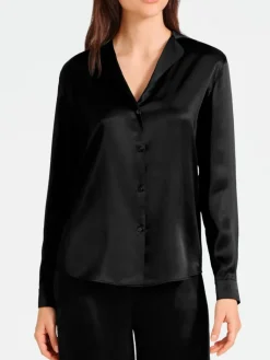Bluse & Tunika|Mit Seidensatin^Aubade 100% Seide Bluse TOI MON AMOUR Basic Farben von