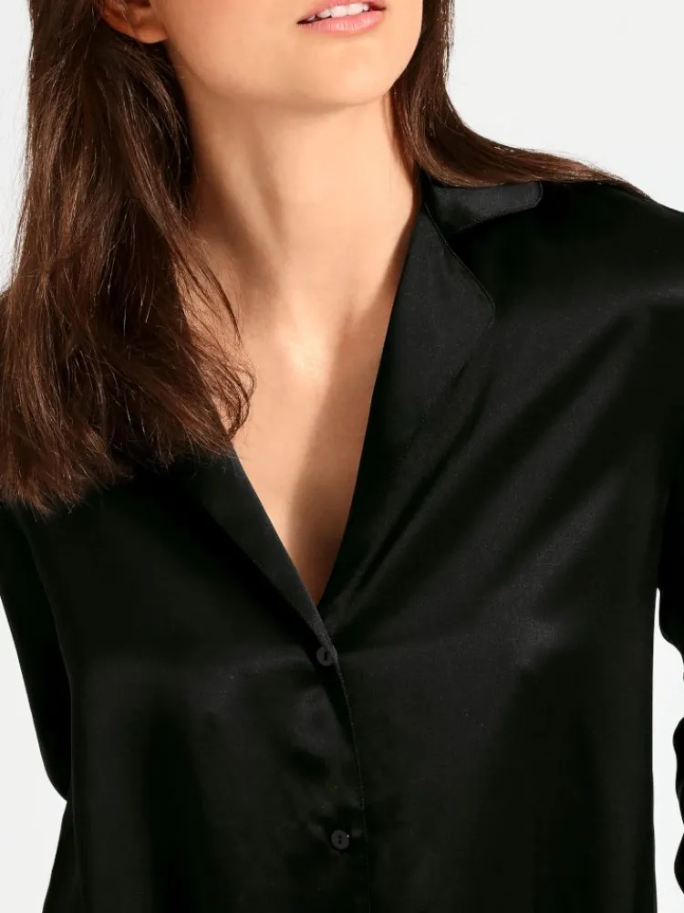 Bluse & Tunika|Mit Seidensatin^Aubade 100% Seide Bluse TOI MON AMOUR viele Farben von