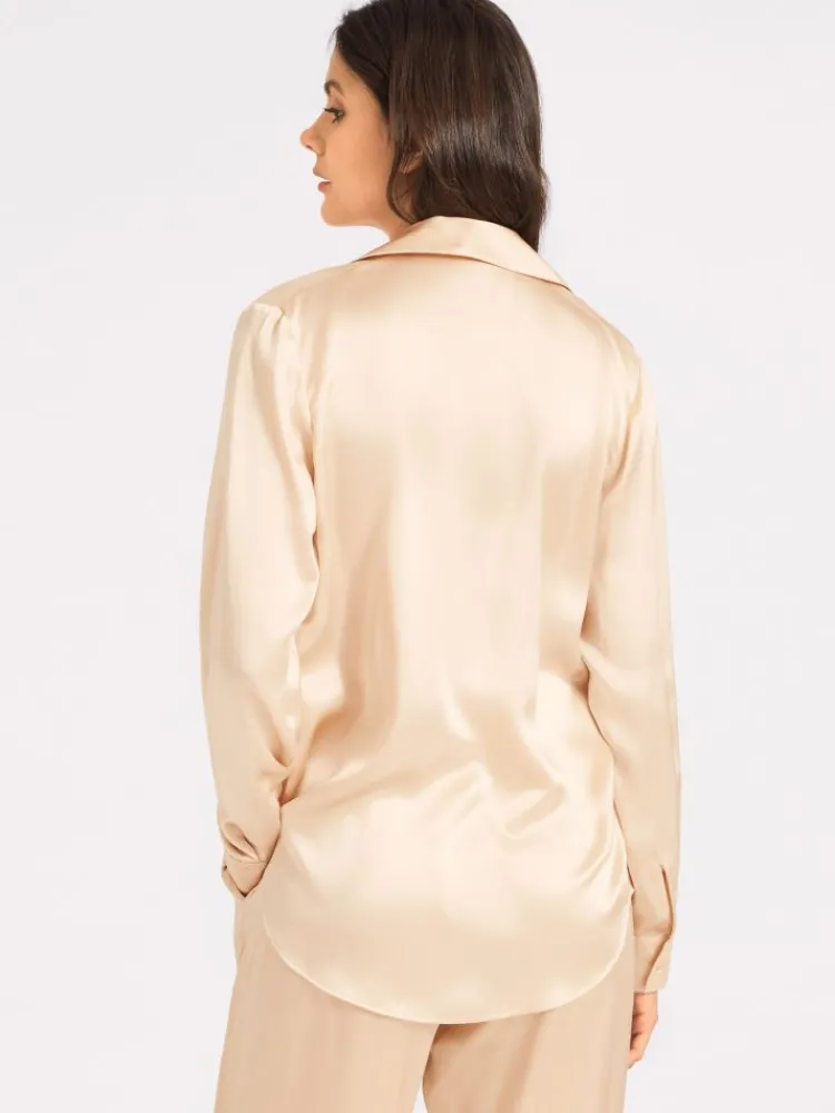 Bluse & Tunika|Mit Seidensatin^Aubade 100% Seide Bluse TOI MON AMOUR viele Farben von