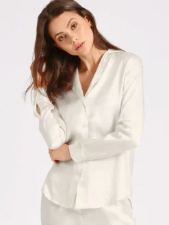 Bluse & Tunika|Mit Seidensatin^Aubade 100% Seide Bluse TOI MON AMOUR viele Farben von