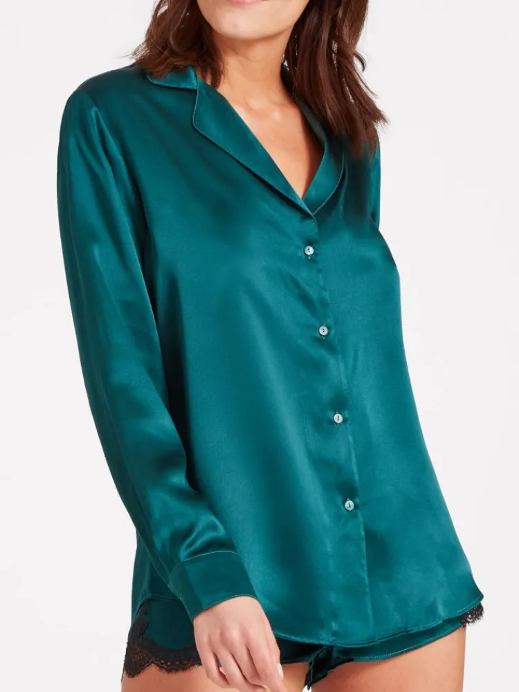 Bluse & Tunika|Mit Seidensatin^Aubade 100% Seide Bluse TOI MON AMOUR viele Farben von