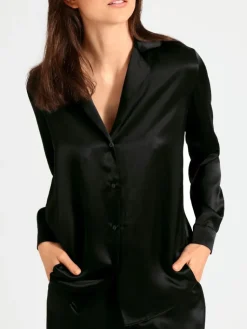 Bluse & Tunika|Mit Seidensatin^Aubade 100% Seide Bluse TOI MON AMOUR Uni Farben von