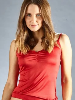 Mit Jersey & Wirkseide|Tops Mit Seide^Kokon Zwo 100% Seide feminines UNTERHEMD von