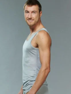 Seidenunterwäsche^Kokon Zwo 100% Seide Herren Träger Unterhemd