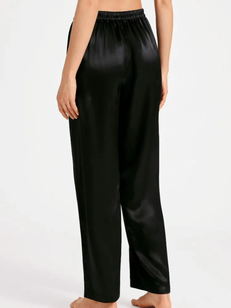 Lounge-Wear|Mit Seidensatin^Aubade 100% Seide Hose TOI MON AMOUR Uni Farben von