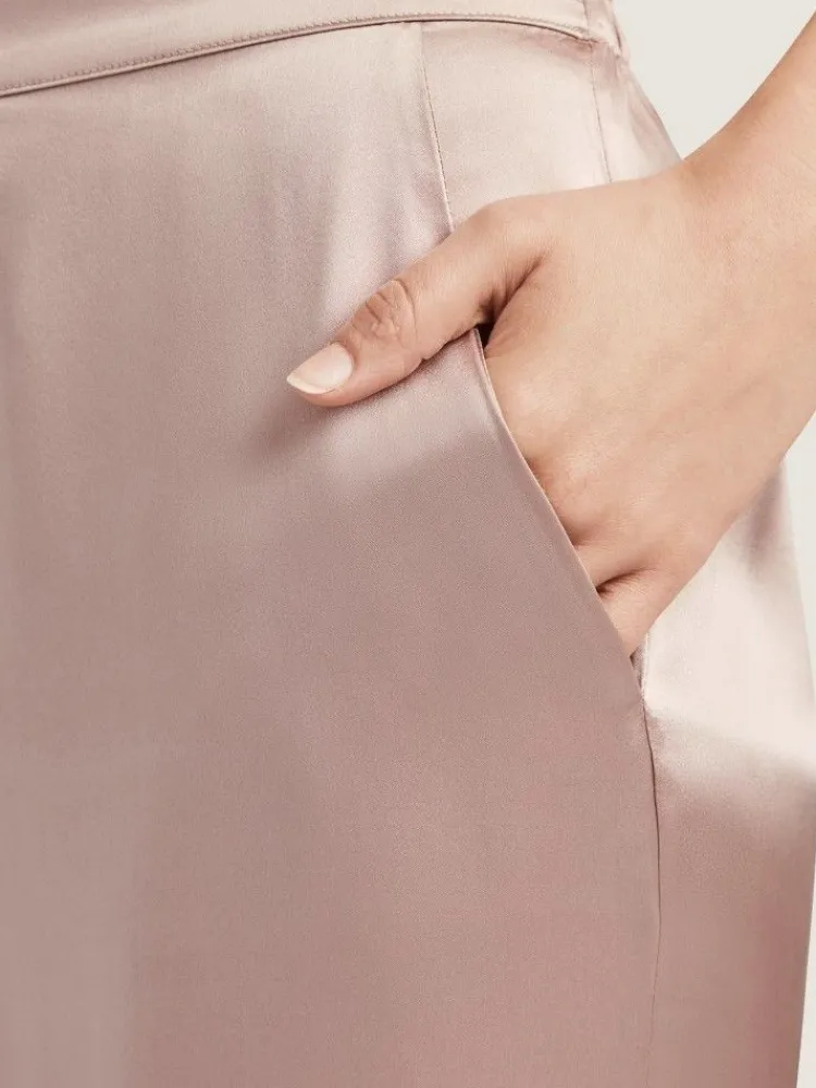 Lounge-Wear|Mit Seidensatin^Aubade 100% Seide Hose TOI MON AMOUR Uni Farben von