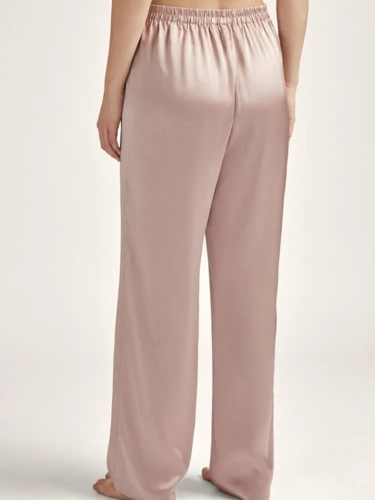 Lounge-Wear|Mit Seidensatin^Aubade 100% Seide Hose TOI MON AMOUR Uni Farben von