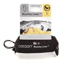 Seidenschlafsack^Cocoon 100% Seide Innenschlafsack MUMMY LINER Economy Line von ® natural (natur-weiß)