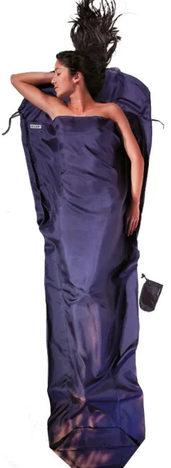 Seidenschlafsack^Cocoon 100% Seide Innenschlafsack MUMMY LINER Ripstop von ® tuareg (nachtblau)