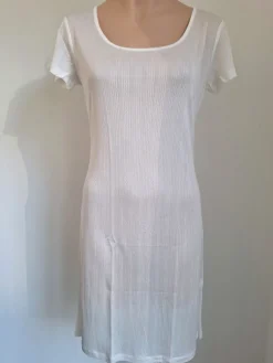 Seidennachthemd|Seiden Basics^Kokon Zwo 100% Seide Kurzarm Nachthemd AJOUR von