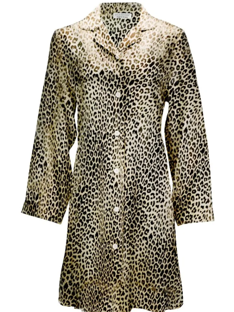 Seiden Basics|Seide Sleepshirt^Eva B. Bitzer 100% Seide Langarm Sleepshirt KLASSIK SATIN von