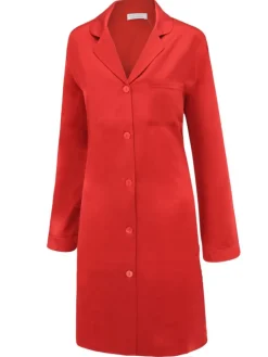 Seiden Basics|Seide Sleepshirt^Eva B. Bitzer 100% Seide Langarm Sleepshirt KLASSIK SATIN von