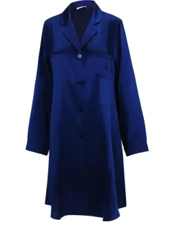 Seiden Basics|Seide Sleepshirt^Eva B. Bitzer 100% Seide Langarm Sleepshirt KLASSIK SATIN von