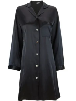 Seiden Basics|Seide Sleepshirt^Eva B. Bitzer 100% Seide Langarm Sleepshirt KLASSIK SATIN von