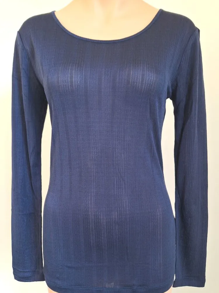 Shirts Mit Seide|Langarm^Kokon Zwo 100% Seide Langarmshirt AJOUR von