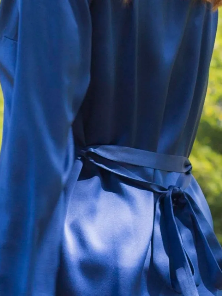 Morgenmantel Lang|Morgenmantel Aus Satin^Marjolaine 100% Seide Morgenmantel lang LAURIAN uni