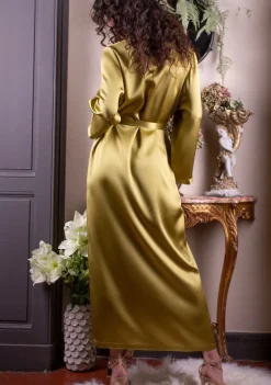 Morgenmantel Lang|Morgenmantel Aus Satin^Marjolaine 100% Seide Morgenmantel lang LAURIAN uni von