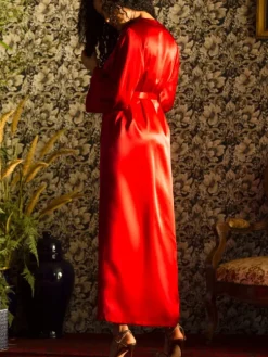 Morgenmantel Lang|Morgenmantel Aus Satin^Marjolaine 100% Seide Morgenmantel lang LAURIAN uni von