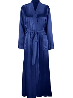 Morgenmantel Lang|Morgenmantel Aus Satin^Eva B. Bitzer 100% Seide Morgenmantel lang KLASSIK SATIN von