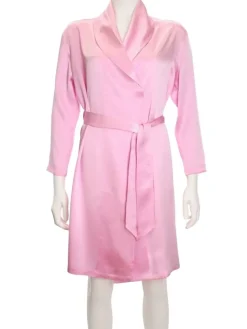 Morgenmantel Kurz|Morgenmantel Aus Satin^Nightdreams 100% Seide Morgenmantel LONDON kurz von