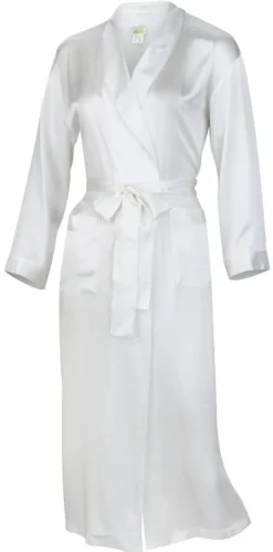 Morgenmantel Lang|Morgenmantel Aus Satin^Gattina 100% Seide Morgenmantel MASPALOMAS uni von