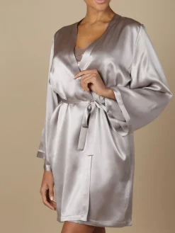 Morgenmantel Kurz|Morgenmantel Aus Satin^Marjolaine 100% Seide Morgenmantel SOIE LASER