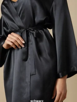 Morgenmantel Kurz|Morgenmantel Aus Satin^Marjolaine 100% Seide Morgenmantel SOIE LASER