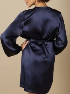 Morgenmantel Kurz|Morgenmantel Aus Satin^Marjolaine 100% Seide Morgenmantel SOIE LASER