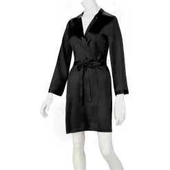 Morgenmantel Kurz|Morgenmantel Aus Satin^Marjolaine 100% Seide Morgenmantel SOIE LASER kurz von