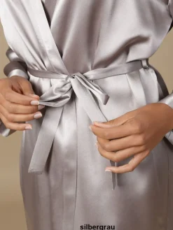 Morgenmantel Kurz|Morgenmantel Aus Satin^Marjolaine 100% Seide Morgenmantel SOIE LASER Satin von