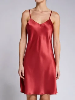 Unterkleider Mit Seide|Kurze Unterkleider^Vivis 100% Seide Nachthemd CAROLINE elegant von