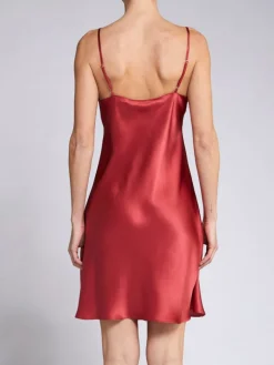 Unterkleider Mit Seide|Kurze Unterkleider^Vivis 100% Seide Nachthemd CAROLINE elegant von