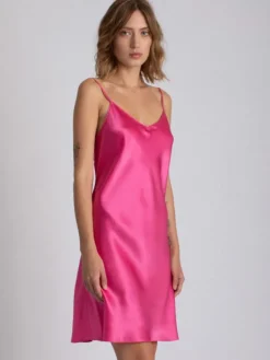 Unterkleider Mit Seide|Kurze Unterkleider^Vivis 100% Seide Nachthemd CAROLINE elegant von