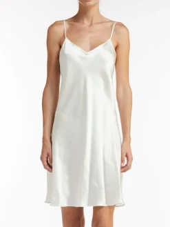 Unterkleider Mit Seide|Kurze Unterkleider^Vivis 100% Seide Nachthemd CAROLINE elegant von