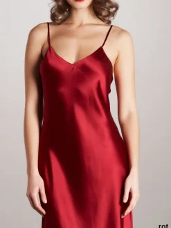 Unterkleider Mit Seide|Kurze Unterkleider^Vivis 100% Seide Nachthemd CAROLINE elegant von