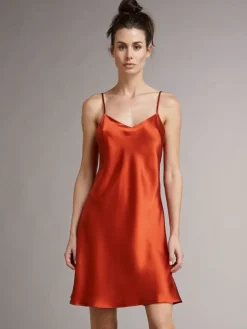 Unterkleider Mit Seide|Kurze Unterkleider^Vivis 100% Seide Nachthemd CAROLINE elegant von