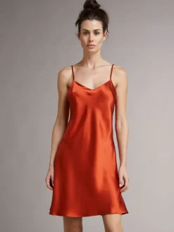 Unterkleider Mit Seide|Kurze Unterkleider^Vivis 100% Seide Nachthemd CAROLINE elegant von