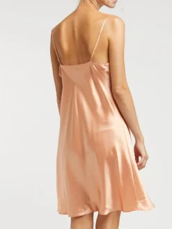 Unterkleider Mit Seide|Kurze Unterkleider^Vivis 100% Seide Nachthemd CAROLINE klassisch von