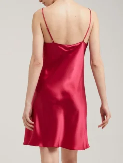 Unterkleider Mit Seide|Kurze Unterkleider^Vivis 100% Seide Nachthemd CAROLINE klassisch von