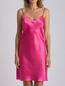 Unterkleider Mit Seide|Kurze Unterkleider^Vivis 100% Seide Nachthemd CAROLINE uni von