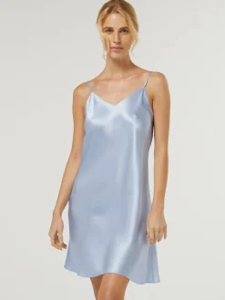 Unterkleider Mit Seide|Kurze Unterkleider^Vivis 100% Seide Nachthemd CAROLINE uni von