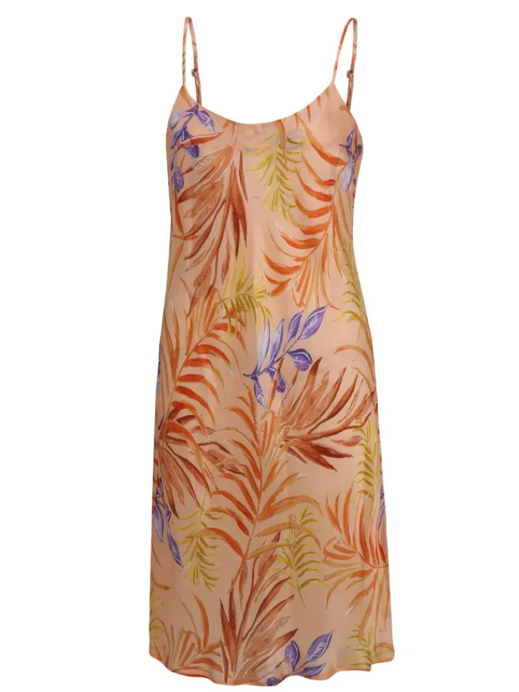 Seidennachthemd|Strandkleider & Sommerkleider^Eva B. Bitzer 100% Seide Nachthemd LEANDRA von apricot oder grün