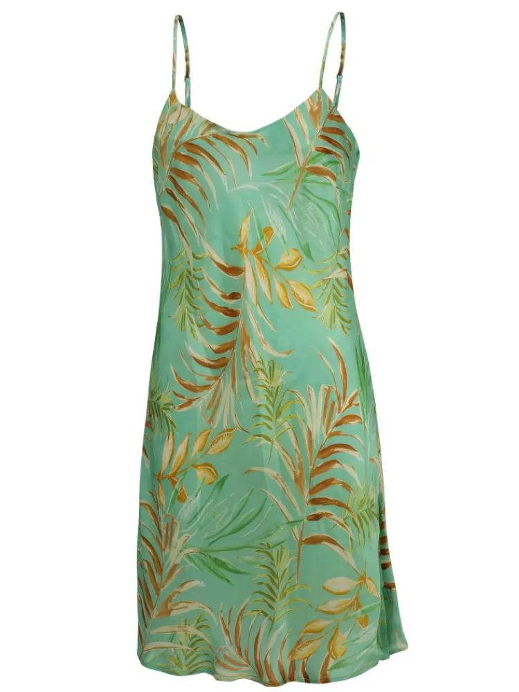 Seidennachthemd|Strandkleider & Sommerkleider^Eva B. Bitzer 100% Seide Nachthemd LEANDRA von apricot oder grün