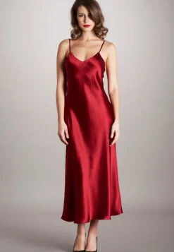 Seidennachthemd|Lange Unterkleider^Vivis 100% Seide Nachtkleid DORINE von
