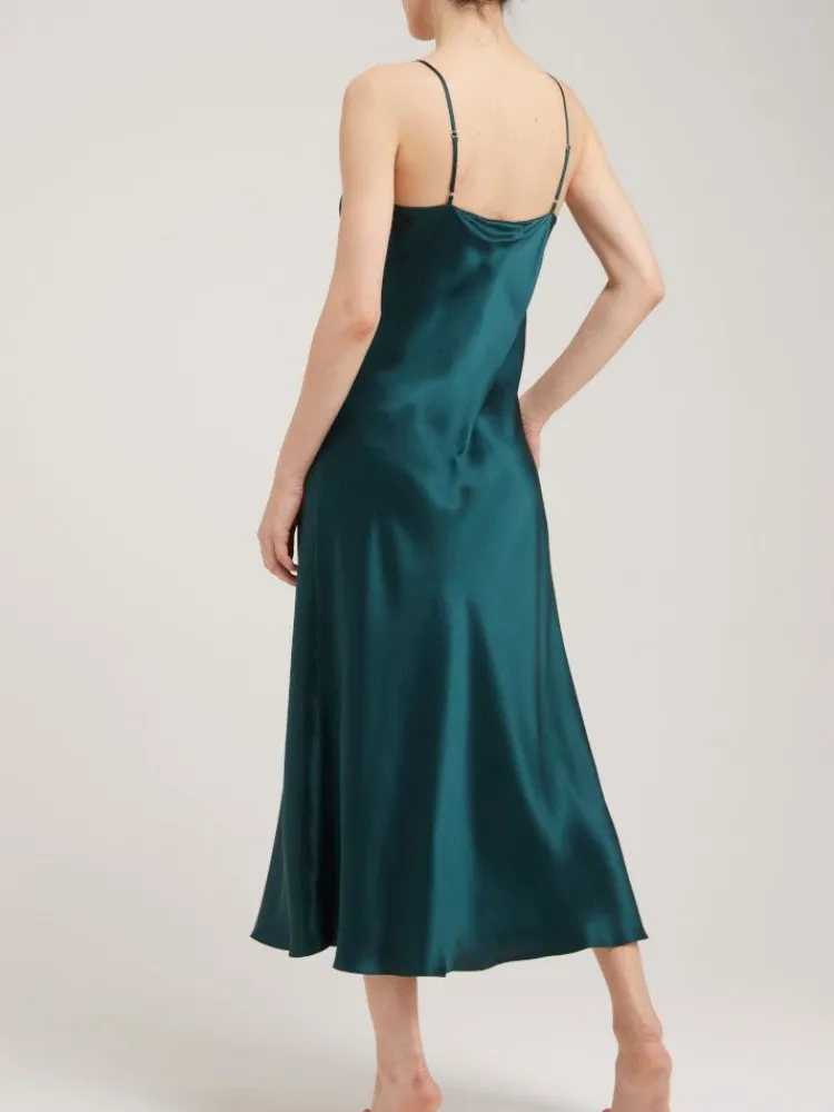 Seidennachthemd|Lange Unterkleider^Vivis 100% Seide Nachtkleid DORINE von